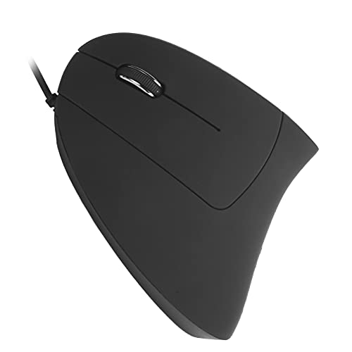 Bewinner Kabeebundene Vertikale Maus, Ergonmische Optische Maus, Einstellbare DPI 800/1200/1600 6-Tasten, USB-Kabelcomputer für 8/10 (Links verkabelt) von Bewinner