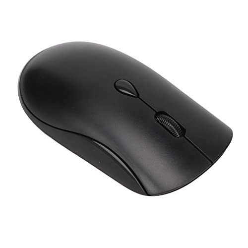 Bewinner Kabellose Maus, 1600 DPI Ergonomische Optische Maus, 2,4 G mit USB Nano Empfänger, Wiederaufladbare Bluetooth Computermäuse für Büro Desktop PCs (Schwarz) von Bewinner