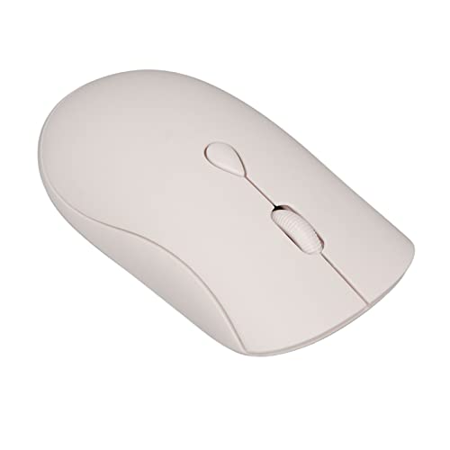 Bewinner Kabellose Maus, 1600 DPI Ergonomische Optische Maus, 2,4 G mit USB Nano Empfänger, Wiederaufladbare Bluetooth Computermäuse für Büro Desktop PCs (Weiss) von Bewinner