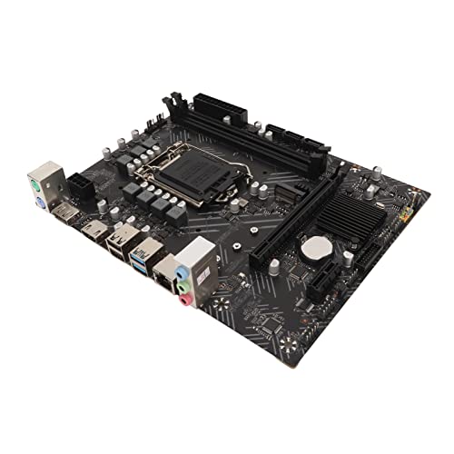 Bewinner LGA 1200 Motherboard für H510 Chipsatz, Zweikanal DDR4 Speicher, Desktop Computer Motherboard mit HD, DP, Integrierter Netzwerkkarte, Audio Chip, USB3.2 für Spiele von Bewinner