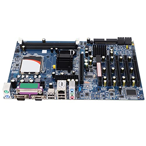 Bewinner LGA775 Motherboard, Computer-Motherboard für G41 mit 5 PCI-Ports, PCI‑E 16X, Integrierte Grafikkarte/Soundkarte,Industrielles Motherboard von Bewinner