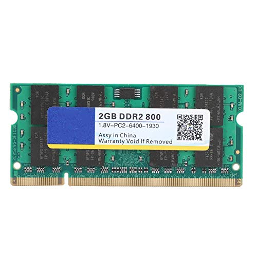 Bewinner Laptop DDR2 RAM, DDR2 800Mhz 2G 200pin für Laptop High Running Speed Memory RAM, kompatibel mit Intel/AMD Motherboard, voll kompatibel mit DDR2 PC2-6400 Laptop von Bewinner