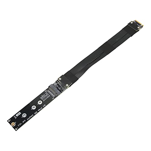 Bewinner M.2 NVMe SSD Verlängerungskabel, PCB R44SF M.2 zu PCI E 3.0 X4 Verlängerungskabel, 32 G/BPS Key Extender für Win für Linux, M.2 NVMe SSD Verlängerungskabel (15cm) von Bewinner