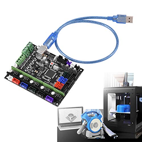 Bewinner MKS GEN L V1.0 3D-Steuerkarte 24 V LCD/TFT-Steuerkarte 3D-Druckerkit Mainboard Ramps1.4 Dual Extruder Touch mit 53 cm USB-Kabel von Bewinner