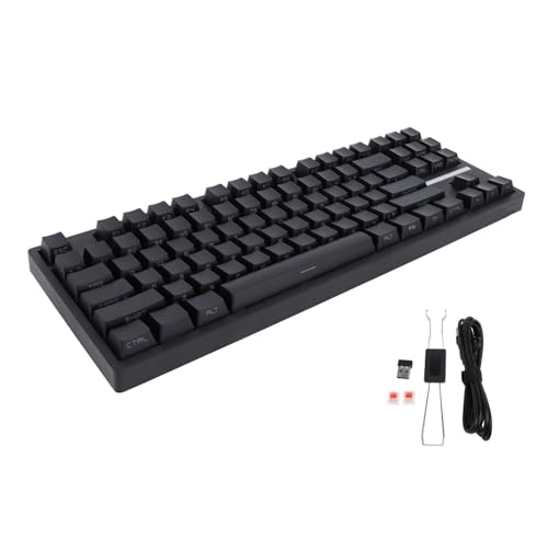 Bewinner Mechanische Gaming-Tastatur mit 87 Tasten, Roter Schalter, RGB-Hintergrundbeleuchtung, Kabellos, 2,4 G, Typ C, NKRO für Computer, Laptop, PC, 2000 ME XP Vista 7 8 10, HarmonyOS Bewinner Mechanische Gaming-Tastatur mit 87 Tasten, Roter Schalter, RGB-Hintergrundbeleuchtung, Kabellos, 2,4 G, Typ C, NKRO für Computer, Laptop, PC, 2000 ME XP Vista 7 8 10, HarmonyOS von Bewinner