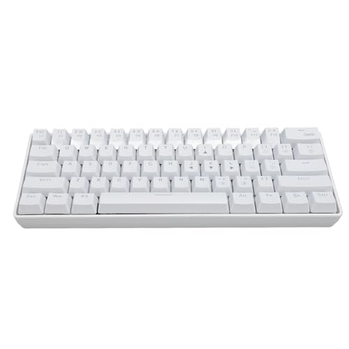 Bewinner Mechanische Tastatur mit 61 Tasten, Dual-Modus, RGB-Hintergrundbeleuchtung, Hohe Spezielle Blaue Schalter, Kompaktes Design, Kabellos 2,4 G und Typ C Kabelgebunden, Langlebiger von Bewinner