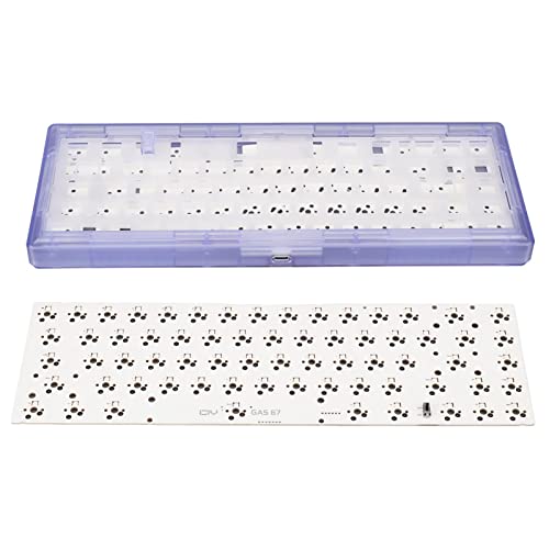 Bewinner Mechanisches Tastatur-Kit Zum Selbermachen, Modulare Mechanische Tastatur mit 67 Tasten, Hot Swap, Tastatur mit RGB-Hintergrundbeleuchtung, 5-poliger 3-poliger Schalter, (Lila) von Bewinner