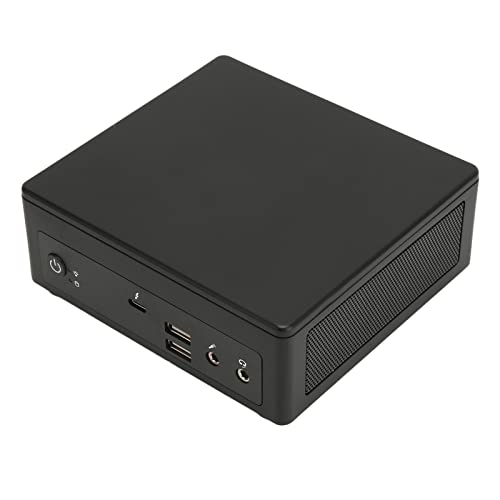 Bewinner -PC für Core I7 1165G7, 1 TB NVMe SSD 8 GB DDR 4 Mikrocomputer mit WiFi, USB, Audiobuchse, Mikrofonschnittstelle, Desktop-Computer Zum Arbeiten (EU-Stecker) von Bewinner