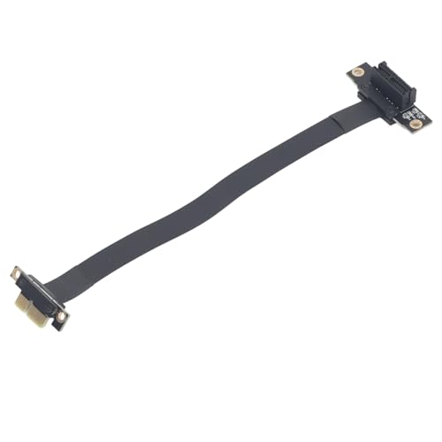 Bewinner PCI E 3.0 1X auf 1X Verlängerungskabel, 8 Gbit/s, 20 cm, 90 Grad Rechtwinklig, PCI E 3.0 1X Riser Extender für Grafikkarte, Soundkarte von Bewinner