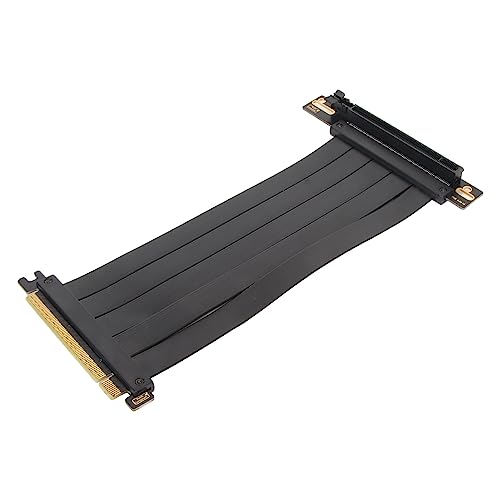 Bewinner PCIE 4.0 X16 Riser Kabel, Flexible Hochgeschwindigkeits Extenderkarte, 90 Grad GPU Verlängerungskabel für RTX 4090, Kompatibel mit RTX 40 Serie, RX 7000 Serie und Mehr (Schwarz) von Bewinner