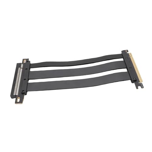 Bewinner PCIE 5.0 Riser -Kabel, RTX 4090 RX 7900XTX GPU -Erweiterungskabel, 128 Gbit/S 20 cm Faltbar Flach mit EMI -Schild, Vertikaler Mount, Unterstützung für Gaming -PC (40cm) von Bewinner