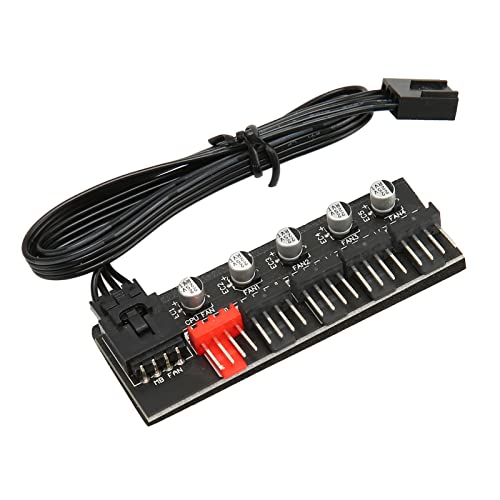 Bewinner PWM-Lüfter-Hub, 1- Bis 5-Wege-PC-CPU-Kühlung, 4-poliger 3-poliger Lüfter-Stromkabel-Hub-Splitter, Motherboard-Lüfter-Stromverlängerungskabel für Desktop-Computer-Gehäuselüfter Bewinner PWM-Lüfter-Hub, 1- Bis 5-Wege-PC-CPU-Kühlung, 4-poliger 3-poliger Lüfter-Stromkabel-Hub-Splitter, Motherboard-Lüfter-Stromverlängerungskabel für Desktop-Computer-Gehäuselüfter von Bewinner