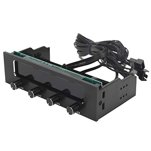 Bewinner PWM Lüftersteuerung 4 Kanal, 5,25 Zoll LCD CPU Lüfterdrehzahlregler 3 polig 4 polig Unterstützt Temperaturalarm, Unabhängige Drehknopfsteuerung, PC Computer Lüftersteuerung Bewinner PWM Lüftersteuerung 4 Kanal, 5,25 Zoll LCD CPU Lüfterdrehzahlregler 3 polig 4 polig Unterstützt Temperaturalarm, Unabhängige Drehknopfsteuerung, PC Computer Lüftersteuerung von Bewinner