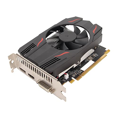 Bewinner RX550 4 GB Grafikkarte, 4K HDMI, DisplayPort, DVI Desktop-Computer-Grafikkarte, 128 Bit GDDR5 PCI Express 3.0 X8 GPU-Grafikkarte für Gaming, Büro von Bewinner