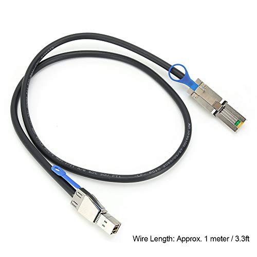 Bewinner Serverkabel SAS SFF-8644 Bis SFF-8088, 1M Serverkabel Switch Kabel Datenleitung Computerzubehör Unterstützung 3 Gbit/s X 4 Lane Vierkanal-Datenübertragung 12 Gbit/s von Bewinner