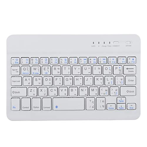 Bewinner Thai-Sprache Ultra Slim Bluetooth-Tastatur - Schere-Fuß-Design für schnelles und Komfortables Tippen - Super Lange Lebensdauer bis zu 5 Millionen Klicks von Bewinner