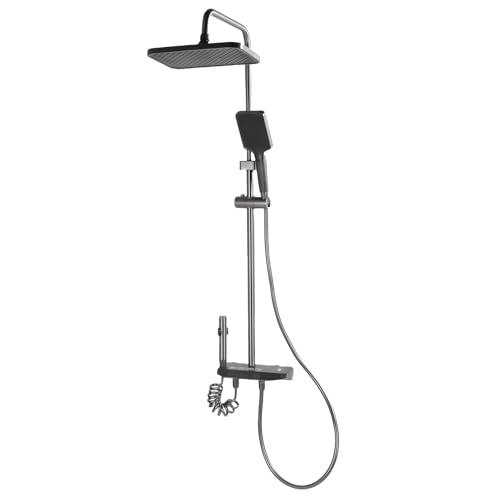 Bewinner Thermostatisches Duschsystem mit Regenduschkopf und Handheld -Sprühgerät, Hochdruck -Badezimmer -Wasserhahn in Grau, Komplettes Kit mit Temperaturkontrolle für Zuhause Bewinner Thermostatisches Duschsystem mit Regenduschkopf und Handheld -Sprühgerät, Hochdruck -Badezimmer -Wasserhahn in Grau, Komplettes Kit mit Temperaturkontrolle für Zuhause von Bewinner