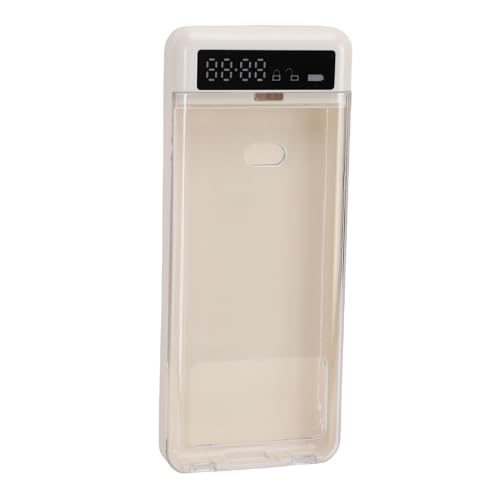 Bewinner Tragbare Telefonsperrkasten mit Timer, Selbststeuerungsgerät mit Blick durch den Deckel, 300 -mAh -Akku für das Studium, Arbeitsfokus (Beige) von Bewinner
