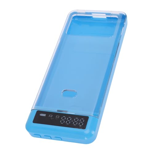 Bewinner Tragbare Telefonsperrkasten mit Timer, Selbststeuerungsgerät mit Blick durch den Deckel, 300 -mAh -Akku für das Studium, Arbeitsfokus (Blue) von Bewinner