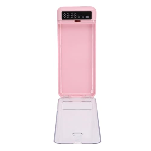 Bewinner Tragbare Telefonsperrkasten mit Timer, Selbststeuerungsgerät mit Blick durch den Deckel, 300 -mAh -Akku für das Studium, Arbeitsfokus (PINK) von Bewinner