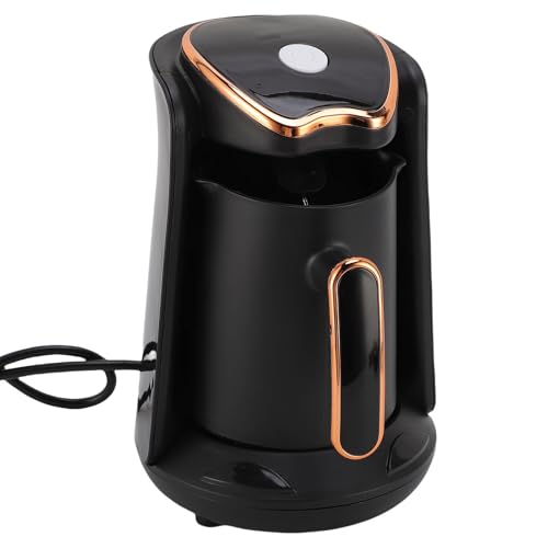Bewinner Türkische Kaffee Maschine, 600W Elektrische Türkische Kaffee Maschine, ABS, Intelligentes Überlauf Verhinderung System, 4 Tassen Anti-Überlauf-Anti-Trocken Verbrennungs-tragbare (EU von Bewinner