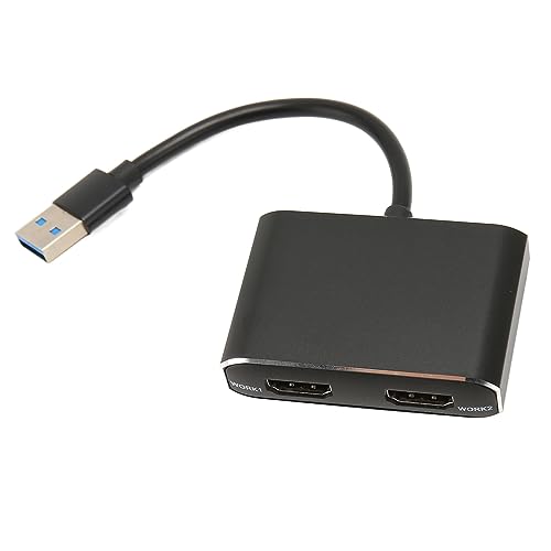 Bewinner USB 3.0 auf Dual HDMI USB 3.0 auf Dual, 1080P FHD Splitter Extended Display mit 4 Anzeigemodi für PC Laptop von Bewinner