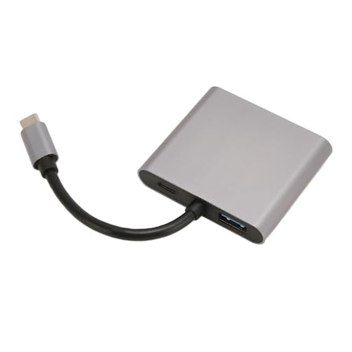 Bewinner USB-C-auf-HDMI-Adapter, USB 3.1 auf Dual-HDMI-4K-Videoadapter-Konverter, Spiegel- und Erweiterte Modi, USB-C-auf-HD-Dockingstation mit USB-3.0-Ladeanschluss von Bewinner