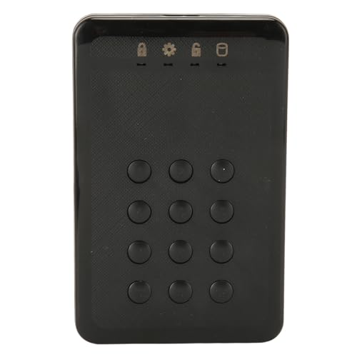 Bewinner Verschlüsselte Festplatte, Tragbare Sichere USB 3.0-Festplatte mit 3 TB, SATA-Passwortzugriff, Hardware-verschlüsseltes Tragbares Externes Festplattengehäuse von Bewinner
