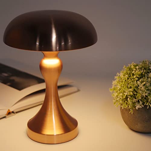 Dimmbare LED-Schreibtischlampe mit 3 Gängen, Minimalistisches Nachtlicht mit Wiederaufladbarem 1800-mAh-Akku, Unterem Schalter und Top-Touch-Seitentischlampe für Nachttische, von Bewinner