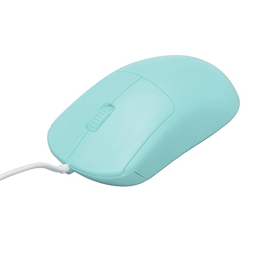 Einfache Kabelgebundene USB-Maus, 1200 DPI, Optische 3-Tasten-Kabel-Computer-Laptop-Gaming-Maus, Ergonomisches Design, Helle Farbmaus für Kinder, Mädchen, Damen, Büro und Zuhause von Bewinner