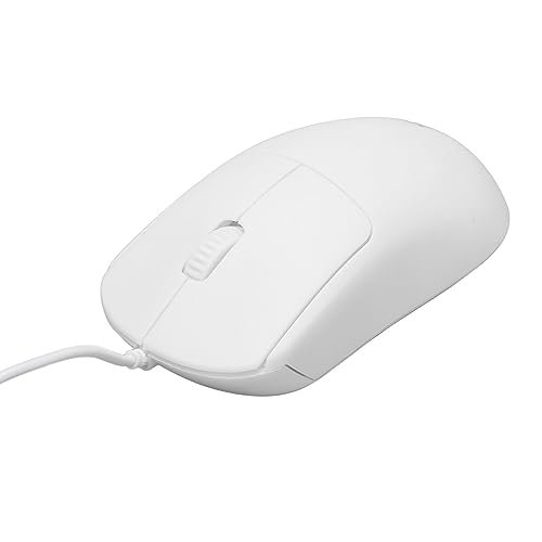 Einfache Kabelgebundene USB-Maus, 1200 DPI, Optische 3-Tasten-Kabel-Computer-Laptop-Gaming-Maus, Ergonomisches Design, Helle Farbmaus für Kinder, Mädchen, Damen, Büro und Zuhause von Bewinner