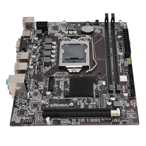 Bewinner H110-Motherboard mit Dual-Speicherstreifen, LGA1151 DDR4 2133-Hz-Speicher M.2-Anschluss, USB3.0-SATA3.0-Desktop-Server-Motherboard (mit 2 Stück 8 GB Speicherstreifen) von Bewinner