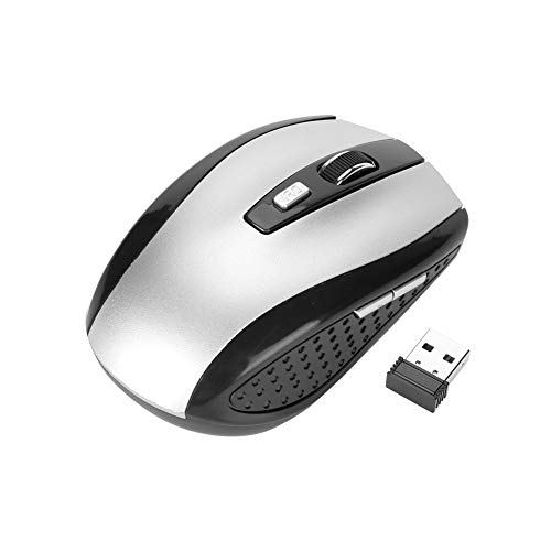 Kabellose Maus, Tragbare Mobile Optische 2,4 GHz Maus mit USB Empfänger, Kabellose Maus mit 6 Tasten und 800-1600 DPI für Windows/XP/Vista/7/Linux/MAC von Bewinner