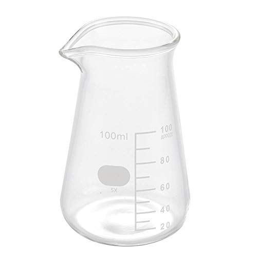 Kaffeekanne Glas, Hitzebeständiges Glas Kaffeemilchkanne Schaumtopf Espresso Latte Art Krug Tasse 100ml Espresso Schnapsglas Maßnahme, Kaffeekanne Milch zum Mischen und Gießen von Bewinner