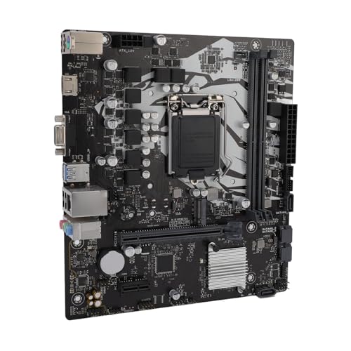LGA 1200 M-ATX-Motherboard, DDR4 3200 (OC)-Speicher, 64 GB Kapazität, VGA, HD-Anschlüsse, M.2, III, PCIE 4.0, Integrierter CR2032-Akku, Realtek ALC887/897-Soundchip, von Bewinner