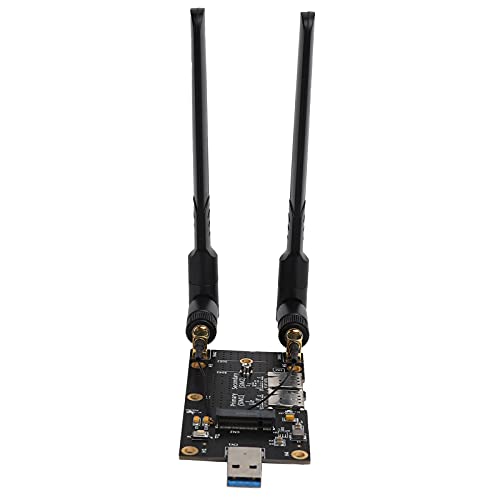 M.2 auf USB-Adapter mit Antenne, NGFF auf USB3.0-Adapter mit SIM-Kartensteckplatz für 3G/4G/5G-Modul, Unterstützt 3042/3052 M.2 Key B-Karte, Unterstützt Dual für Nano-SIM-Kartensteckverbinder von Bewinner