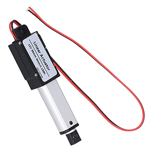 Mini Elektrischer Linear Aktuator Hub 30mm, 12 Volt DC Wasserdichter Bewegungs Aktuator, für Sofa Massage Recliner TV Tisch Schrank Fensterheber (Hub 30mm-8mm/s-70N) von Bewinner