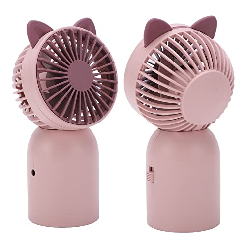 Niedlicher Katzen Handventilator für Mädchen, Mini Handventilator für Kinder, Tragbarer USB wiederaufladbarer Kleiner Taschenventilator mit 300mAh Akku (ca. 1 Std.), für Reisen Im Freien von Bewinner