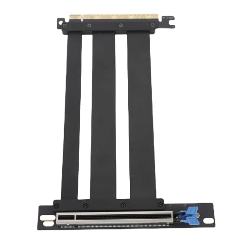 PCIE 5.0 X16 Shield Riser Cable, 90 Grad Rechtswinkel GPU -Verlängerungskabel 128 Gbit/S für Gaming -PC, ITX -Builds, Server und Wasserkühlsysteme (40cm) von Bewinner