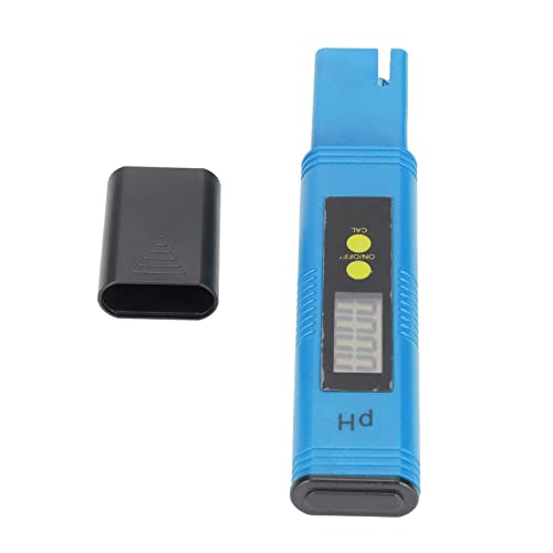PH Messgerät, Digitales PH Messgerät mit Stift, Hohe Genauigkeit, Automatische Kalibrierung, Tragbarer Wasserqualitätstester mit ATC für Schwimmbäder, Aquarien, Spas (Blau Schwarz) von Bewinner