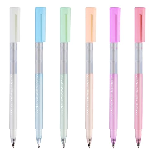Bewudy Schnell trocknender Klebestift, Flüssiger Glue Pen, Scrapbook Klebestifte Kinder für Scrapbooking Papierhandwerk Handgefertigte Flüssiger Klebestift Feiner Flüssiger Klebestift für Hause Schule von Bewudy