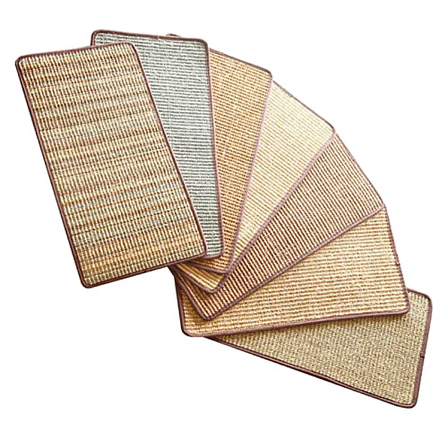 Bexdug 3 Pcs Kratzmatte für Katzen, Katzenkratzer für Hauskatzen, Langlebiges Kätzchenspielzeug, Sisal-Kratzpads für gesundes Nagelwachstum, niedliches Katzenzubehör von Bexdug