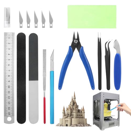 Bexdug 3D Drucker Werkzeug Set,Modell Schneidewerkzeug - Tragbares Wartungszubehör Für Bastler, Anfänger Und Technikbegeisterte von Bexdug