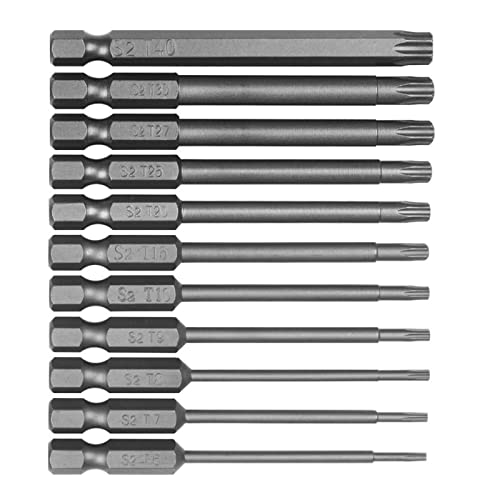 Bexdug 5 Magnetisches Torx-Schraubendreher-Bit-Set | Magnetisches Schraubendreher-Bit-Set mit Torx-Kopf,11-teiliges magnetisches Torx-Schraubendreher-Bit-Set, T40 Torx Head Security Bexdug 5 Magnetisches Torx-Schraubendreher-Bit-Set | Magnetisches Schraubendreher-Bit-Set mit Torx-Kopf,11-teiliges magnetisches Torx-Schraubendreher-Bit-Set, T40 Torx Head Security von Bexdug