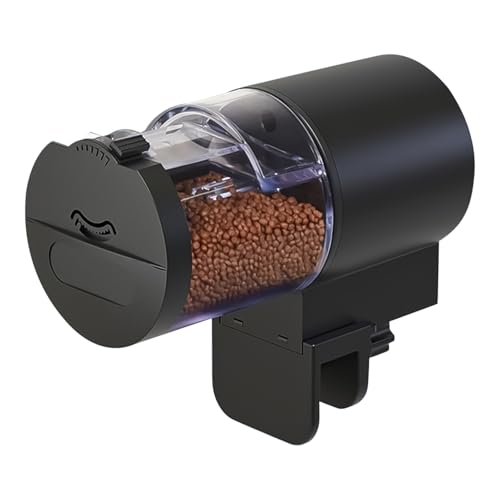 Bexdug Automatischer Fischfütterer Für Aquarium,100ml Automatischer Futterautomat Für Aquarien | Zeitgesteuerte Programmierbare Maschine Mit Portionskontrolle Für Pellets Für Urlaub Reisen von Bexdug
