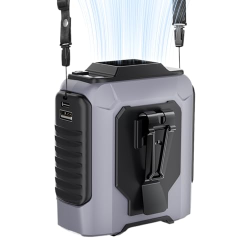 Bexdug Clip Ventilator - Persönlicher Klemmventilator Mit Klemmfunktion Für Kleidung Wiederaufladbar | Starker Luftstrom Multifunktional Für Wandern Spazieren Rucksacktouren Klettern von Bexdug