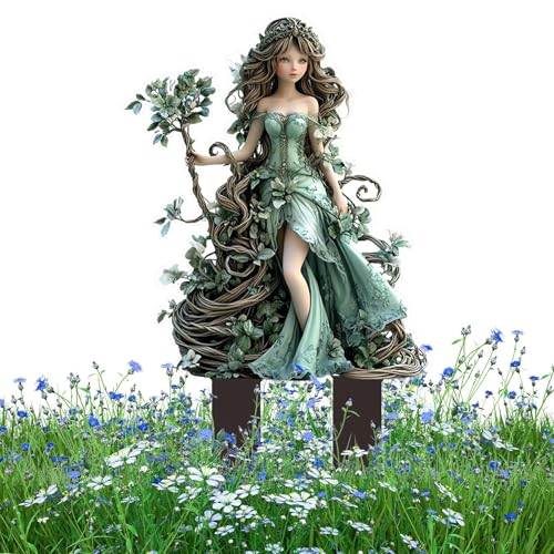 Bexdug Dekorative Gartenstäbe,2D Flachdesign Outdoor Feen-Deko | Verblassungsresistente 20cm Kunstdeko Für Garten Vordach Balkon Rasen Blumenbeet Bexdug Dekorative Gartenstäbe,2D Flachdesign Outdoor Feen-Deko | Verblassungsresistente 20cm Kunstdeko Für Garten Vordach Balkon Rasen Blumenbeet von Bexdug