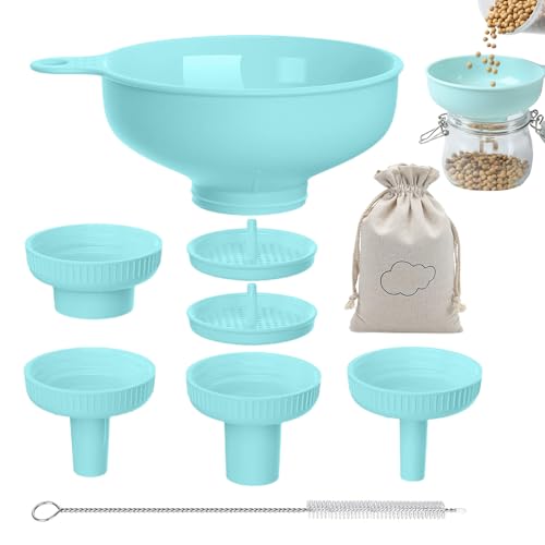 Bexdug Einmachtrichter mit breiter Öffnung,Großer Trichter mit breiter Öffnung,3-in-1-Glastrichter - Küchentrichter-Set zum Befüllen von Breiten und normalen Einmachgläsern, Kochtrichter-Set in Bexdug Einmachtrichter mit breiter Öffnung,Großer Trichter mit breiter Öffnung,3-in-1-Glastrichter - Küchentrichter-Set zum Befüllen von Breiten und normalen Einmachgläsern, Kochtrichter-Set in von Bexdug