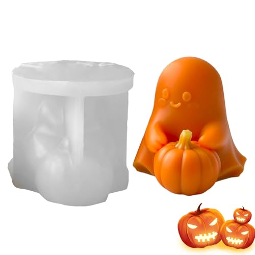 Bexdug Förmchen,Halloween Geist Stehende Kürbisformen Für Süßigkeiten - Antihaft Handwerkswerkzeug Für Kerzen Seife Schokolade Harz Desserts & Bastelprojekten von Bexdug