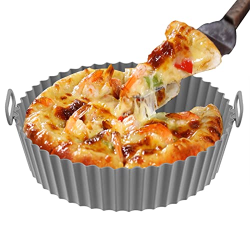 Bexdug Großer Heißluftfritteusen-Silikonkorb, Spülmaschinenfest Air Fryer Wiederverwendbare Silikoneinsätze, Air Fryer Silikon-Topfeinlage, Schüsseleinsatzkorb, Wiederverwendbare Schalen Bexdug Großer Heißluftfritteusen-Silikonkorb, Spülmaschinenfest Air Fryer Wiederverwendbare Silikoneinsätze, Air Fryer Silikon-Topfeinlage, Schüsseleinsatzkorb, Wiederverwendbare Schalen von Bexdug